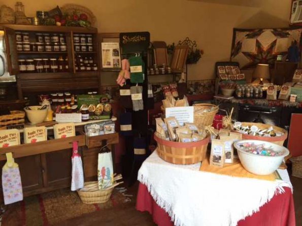 Various Amish food items