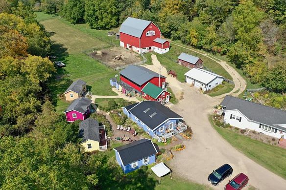 Aerial view of the Village Shops